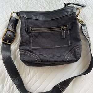 Coach Black Interior Bag with Gold Accents